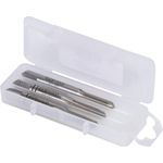 KS Tools Gewindebohrer HSS Handgewindebohrer-Satz M5x0,8, 3-tlg, mit Hochleistungs-Schnellstahl und DIN 352, rechtsschneidend