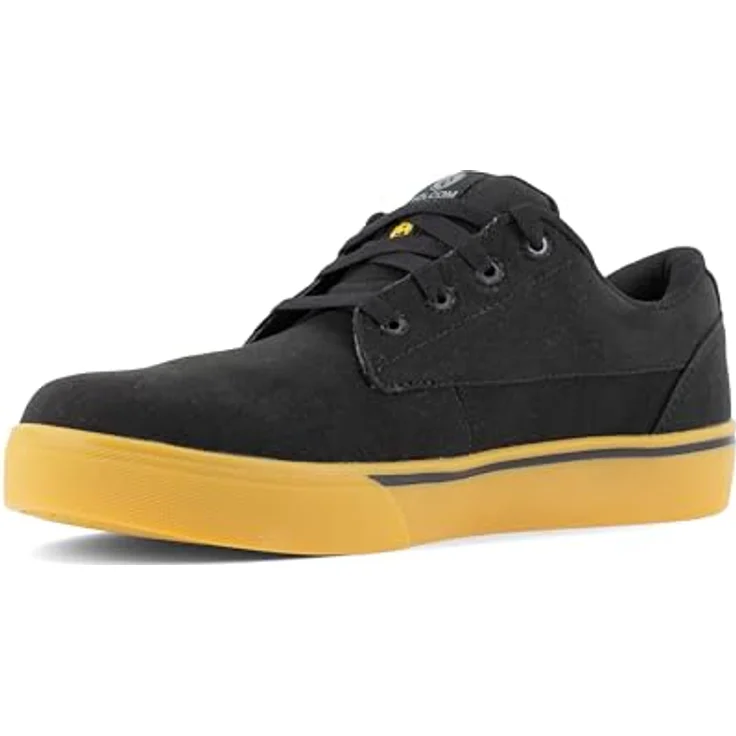 Volcom Sicherheitsschuh, Skate-inspirierte Arbeitsschuhe, 100% metallfrei, Extrabreiter Zehenbereich, Schwarz – Bild 4