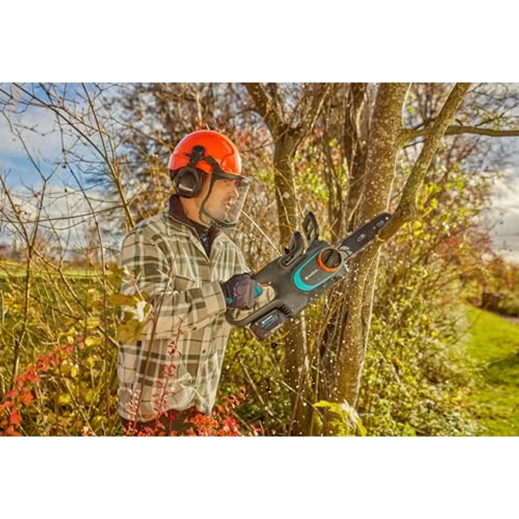 Gardena Akku-Kettensäge 'PowerSaw 250/18V', 25 cm Schwert, bürstenloser Motor, ohne Akku, POWER FOR ALL – Bild 8