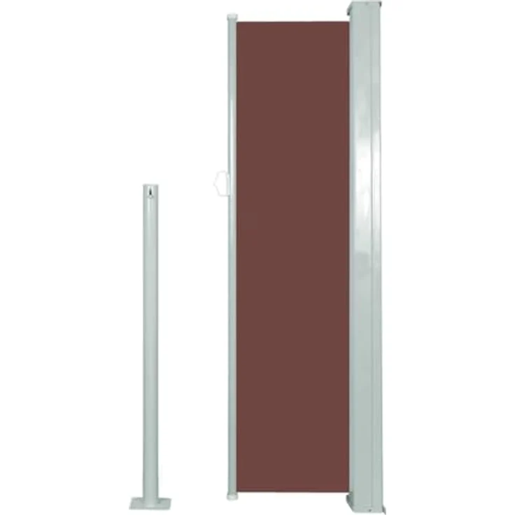 vidaXL Seitenmarkise 120x300cm Braun Sichtschutz Windschutz Sonnenschutz – Bild 3