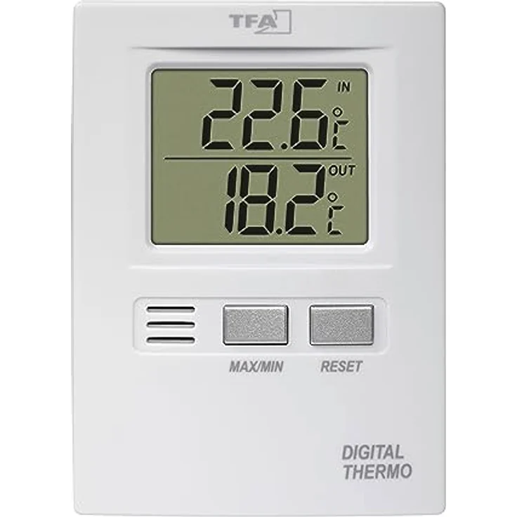 Thermometer Messber.auß.-50 b.70GradC/in.-10 b.60GradC H85xB60xT15mm Ku. – Bild 3