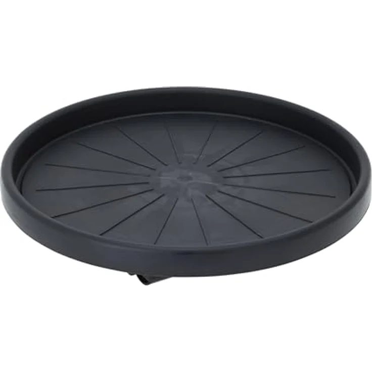 Spetebo Kunststoff Pflanzentrolley anthrazit, 35 cm für runde Töpfe, wetterfest und mobil mit 4 Rollen, belastbar bis 50 kg – Bild 1