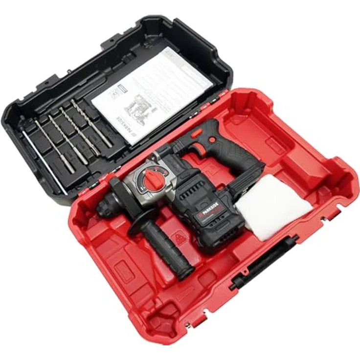 PARKSIDE PERFORMANCE® 20V Akku Bohrhammer PKHAP 20 1.9J, leistungsstark mit Bürstenlosem Motor, SDS-Plus, inkl. 4x SDS-Bohrer und HEADNMORE® Schlüsselanhänger im Bundle – Bild 2