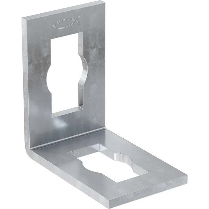 Fischer PFAF 2 zl Verbindungselement 63mm, Montageelement für Schienenkonstruktionen, 25 Stück