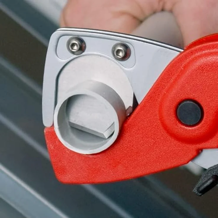 Knipex 90 20 185 SB, Schlauch- und Schutzrohrschneider für Kunststoffrohre bis Ø 25 mm, glasfaserverstärkter Kunststoffkörper – Bild 4