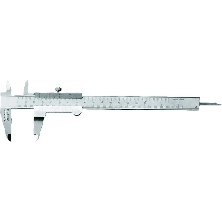 Hazet Präzisions Messschieber, analoger Universal-Messschieber bis 150 mm, Nonius 0,05 mm, aus rostfreiem Stahl, Made in Germany – Bild 1