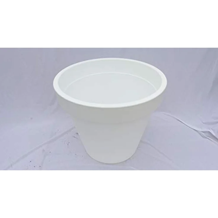 EK gruenwaren jakubik Übertopf 'Ecken und Kanten' Ø 80 cm XXL Pflanztopf aus Kunststoff in anthrazit, weiß oder grau – Bild 5