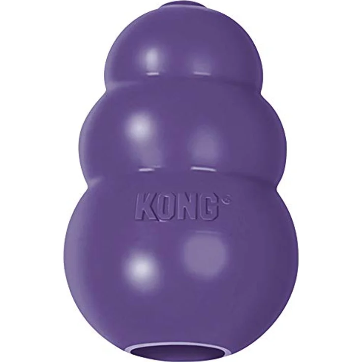 KONG – Senior Hundespielzeug – Weicher Naturkautschuk – Kauen, Jagen, Apportieren – Für Mittelgroße Hunde – Bild 1