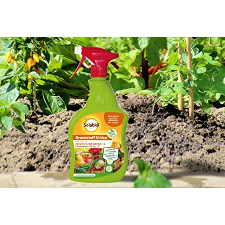 Solabiol Grundstoff Urtica Spray, (Inhalt: 1 Liter), unterstützt die natürliche Abwehr von Schädlingen und Pilzkrankheiten – Bild 3