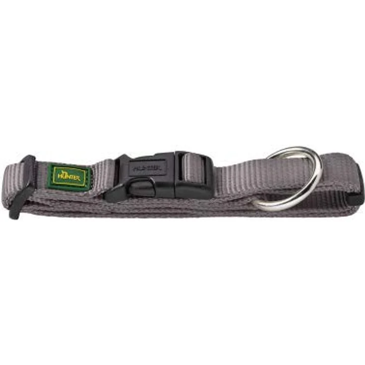 HUNTER Hundehalsung Vario Plus, Nylon, mit Zugentlastung, mit Klickverschluss, L, 40-63 cm, Breite 2,5 cm, orange – Bild 3