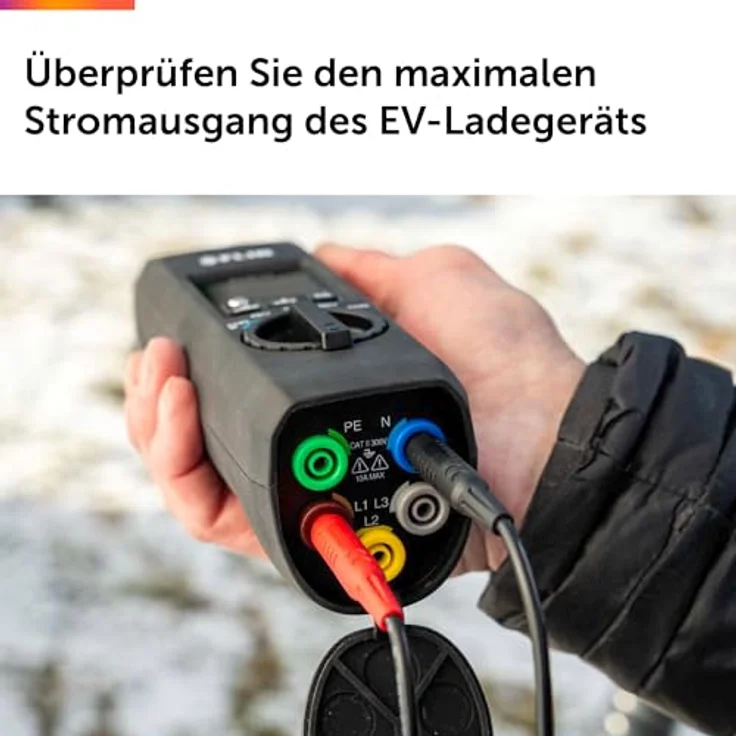 FLIR EV-KIT-2, EV-Ladegerät-Testkit mit EV45-T2, DM286 und Messleitungen zur Überprüfung der elektrischen Sicherheit – Bild 4