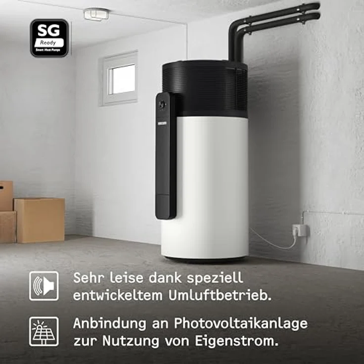 Stiebel Eltron WWK-I 200 PLUS, Warmwasser-Wärmepumpe mit 200 l Fassungsvermögen und WLAN-Steuerung – Bild 4
