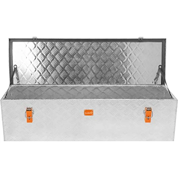 alubox Werkzeugkiste Riffelblech ABX-RL120 Aluminium 1,5mm Werkzeugkiste leicht und robust 86 Liter - Korpus 115 x 35 x 30 cm – Bild 2