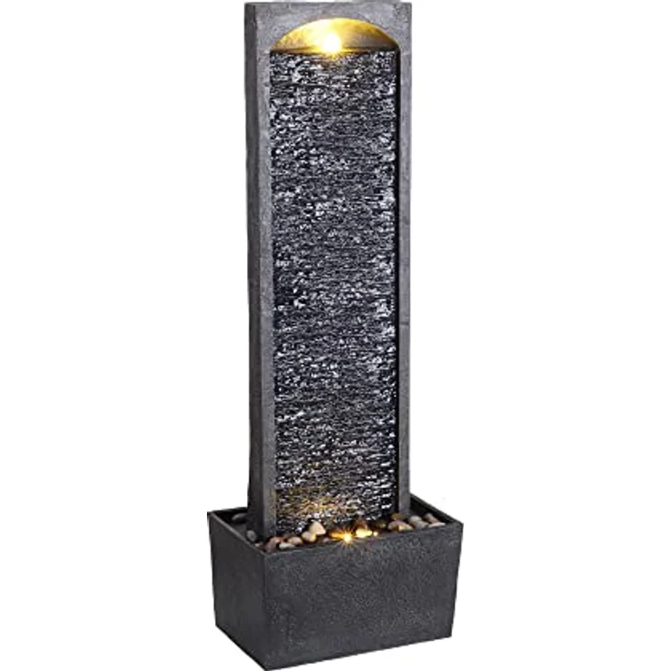 Peaktop - Garten Terrasse Stein 38 Zoll aufrechter Wasserfall Brunnen RJ-19041-EU – Bild 1