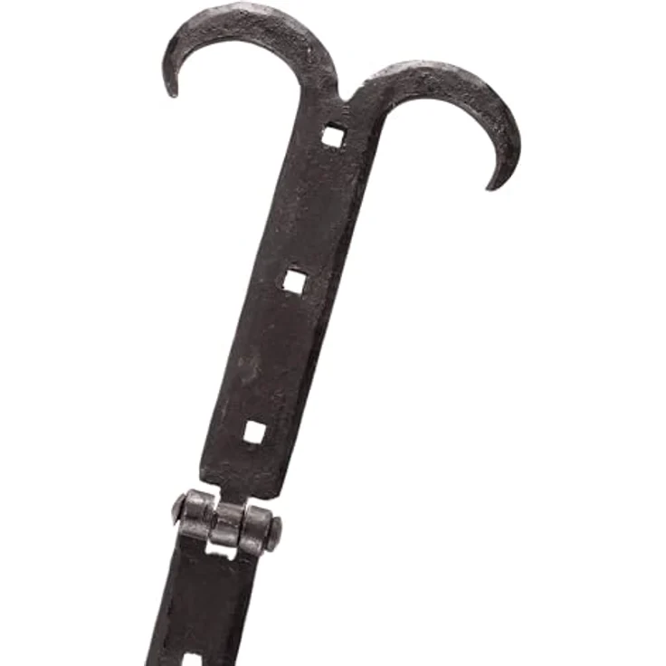 Ulfberth Mittelalterliches Scharnier, Truhenband aus handgeschmiedetem Stahl, 32 cm, geschwärzt – Bild 2