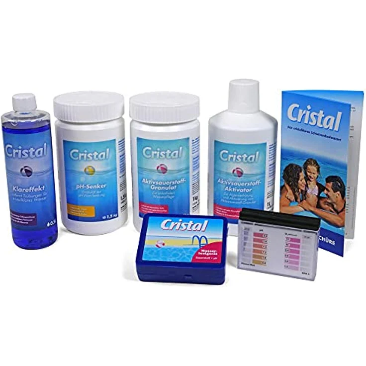 Cristal Poolpflege-SET Sauerstoff 4,1 kg - Wasserpflege Starter Set – Bild 2