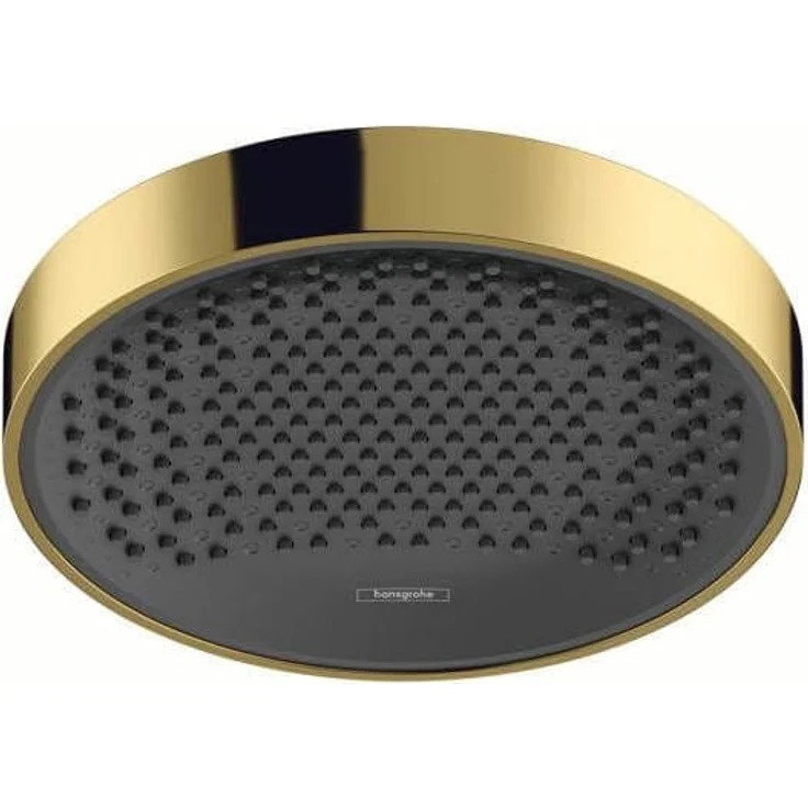 hansgrohe Duschbrause Rainfinity 1jet Kopfbrause, gold/graphit, Strahlart PowderRain, 16.30 l/min – Bild 1