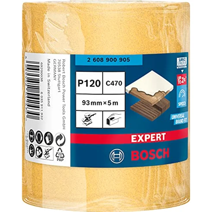 Expert C470 Schleifpapierrolle zum Handschleifen,93 mm, 5 m, G 120 – Bild 3