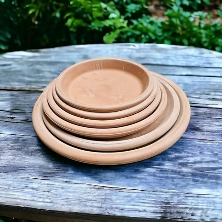 Pflanzenuntersetzer - Pflanzenteller - Vogeltränke Terrakotta Italien 28 cm – Bild 3
