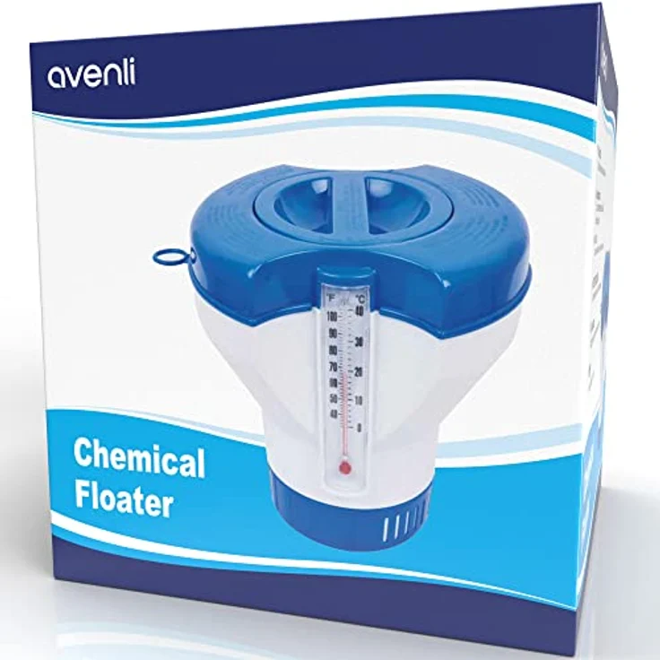 Jilong Chlor-Dosierer Ø 12,7 cm Pool Dosierschwimmer mit Thermometer Schwimmbecken Chemikalienspender für Schwimmbad Chlor Tabletten Ø 2,5 cm – Bild 3