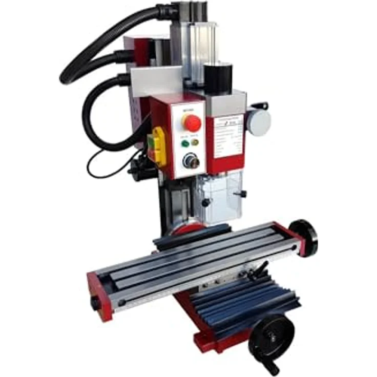 paulimot Bohr-/Fräsmaschine SIEG SX2L mit bürstenlosem Motor, Z-Säule neigbar, 500 Watt, blau – Bild 2