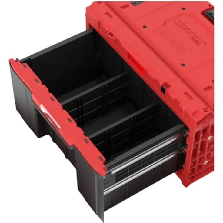 QBRICK System ONE Drawer 1 Toolbox 2.0, modularer Werkzeugkoffer mit 32,5 L und Schublade, Red Ultra HD Custom – Bild 3