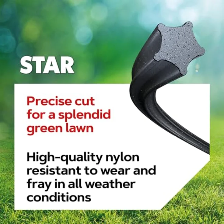 Oregon Mähfaden Nylonfaden NYLIUM STARLINE , Sternform (5 Kanten) erlaubt saubere, schnelle und professionelle Schnitte, hohe Widerstandsfähigkeit gegen Bruch an der Öse , 2.7 mm x 70 m – Bild 5