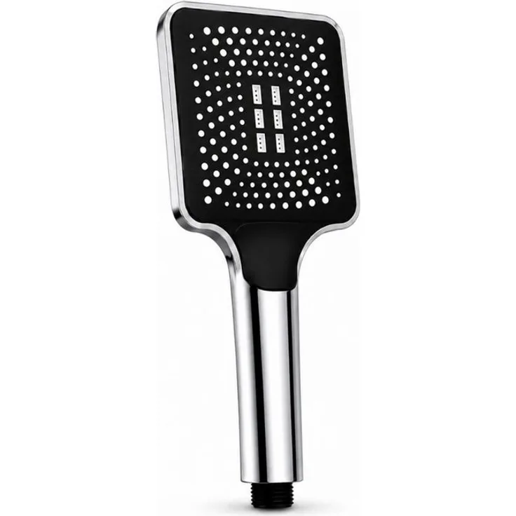 R2 Invest Handbrause mit 3 Strahlarten, Universalanschluss 1/2 Zoll, Silber