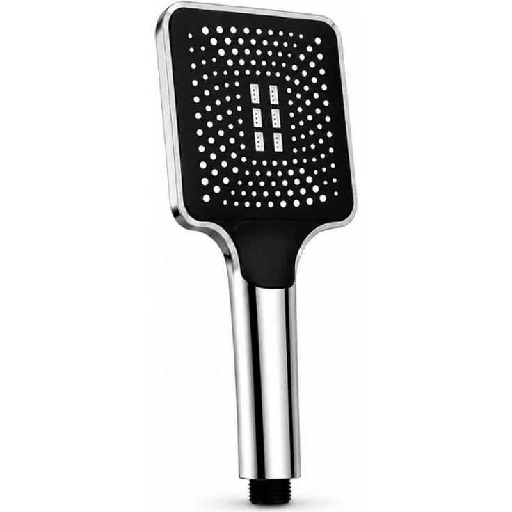 R2 Invest Handbrause mit 3 Strahlarten, Universalanschluss 1/2 Zoll, Silber