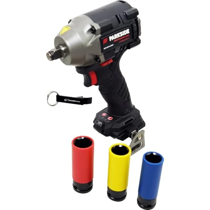 HEADNMORE® Bundle - PARKSIDE PERFORMANCE® 20V Akku ½ Schlagschrauber PPDSSA 20 mit 600 Nm, bürstenlosem Motor, LED-Arbeitsleuchte und Schlüsselanhänger – Bild 2