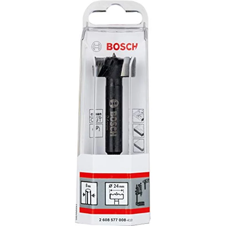 Bosch Forstnerbohrer 24mm, 24 x 90 mm, d 8 mm, toothed-edge für präzises Bohren in Holz – Bild 3