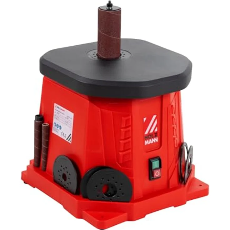 Holzmann OSS75A, Spindelschleifmaschine mit 450 W Leistung, max. Schleifhöhe 98 mm, umfangreiches Schleifhülsensortiment – Bild 3