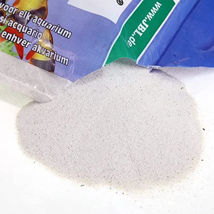 JBL Sansibar Aquarienbodengrund White, 10 Kg feiner Aquariensand für grabende Fische und Pflanzen – Bild 2