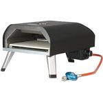 BBQ-Toro Gas Pizzaofen mit Thermometer, mobiler Pizza Ofen | 4 kW, mit Pizzastein | Gasofen, Outdoor Pizzaofen, Gasgrill Camping, Pizzaofen Gas Outdoor
