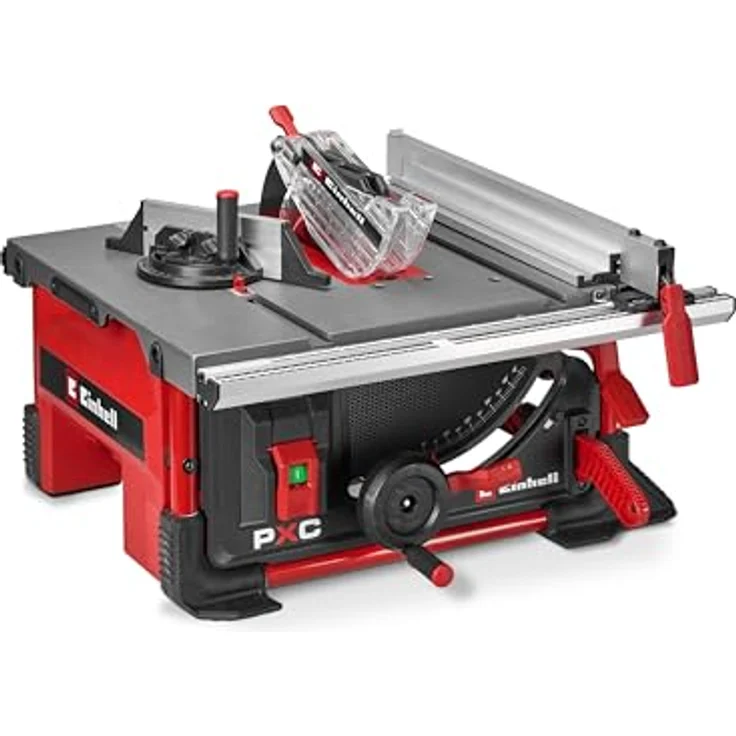 Einhell Akku-Tischkreissäge 'TE-TS 36/8 T Li-Solo', 2x 18 V Power X-Change, Aluminiumtisch mit ausziehbarer Tischverbreiterung, ohne Akku – Bild 1