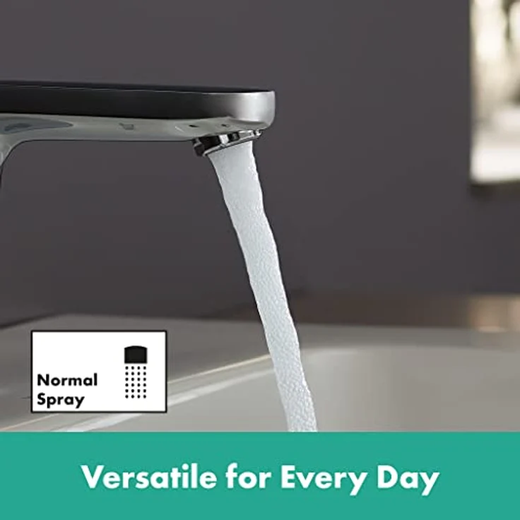hansgrohe Vernis Blend, Spültischarmatur mit ComfortZone 100, Keramikmischsystem und EcoSmart – Bild 5