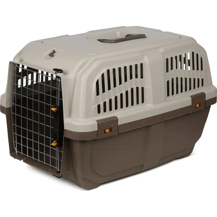 Trixie Friends on Tour Transportbox Skudo grau/creme S (40 x 39 x 60 cm)