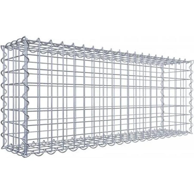 Gabiona Gabione 100 cm x 40 cm x 20 cm (L x H x T), Maschenweite 5 cm x 5 cm, Spirale