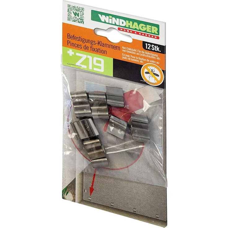 Windhager Befestigungs-Clips für Lichtschachtabdeckung