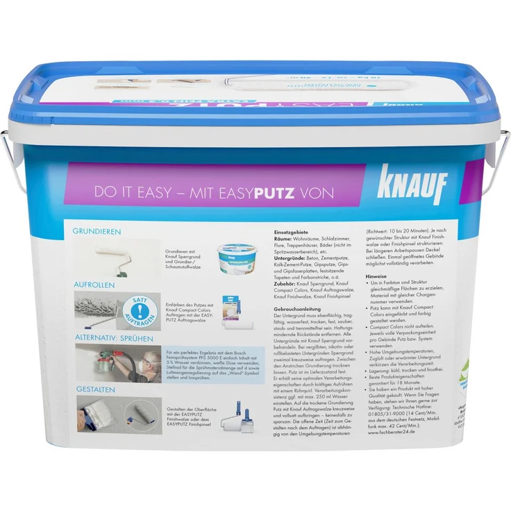 Knauf EasyPutz 0.5 mm extra fein schneeweiß - 10 kg – Bild 3
