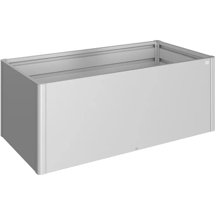 Biohort Hochbeet 2x1 201 x 102 cm silber, metallic Metall Hochbeet
