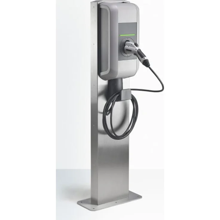 KEBA Stele Standfuß für Wallbox, silber, (HxBxT) 132,3x42,5x20 cm – Bild 4