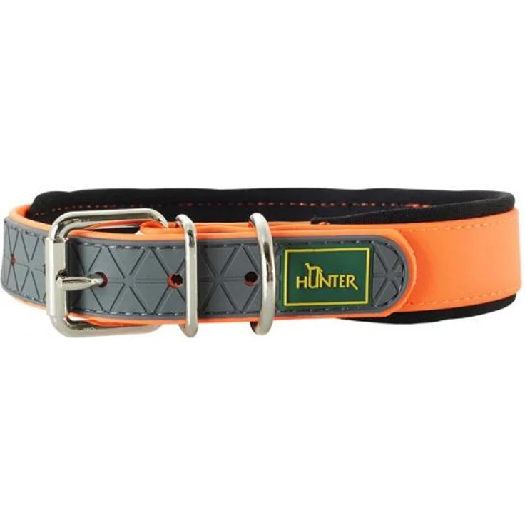 Hunter Hunde-Halsband Convenience neon-orange M