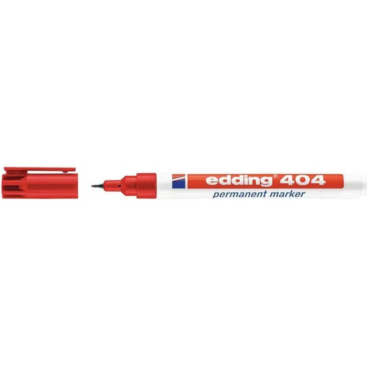 Edding Permanentmarker 404 rot Strich-B.0,75mm Rundspitze EDDING VE: 10