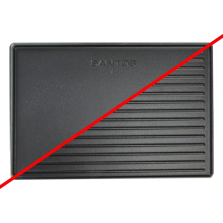 SANTOS Wende-Grillplatte Gusseisen für Napoleon Rogue, 45,1 x 29,5 cm, seasoned