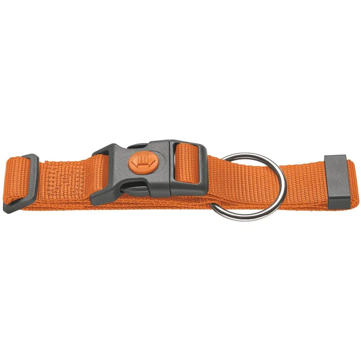 Hunter Hunde-Halsung London mit Zugentlastung orange L