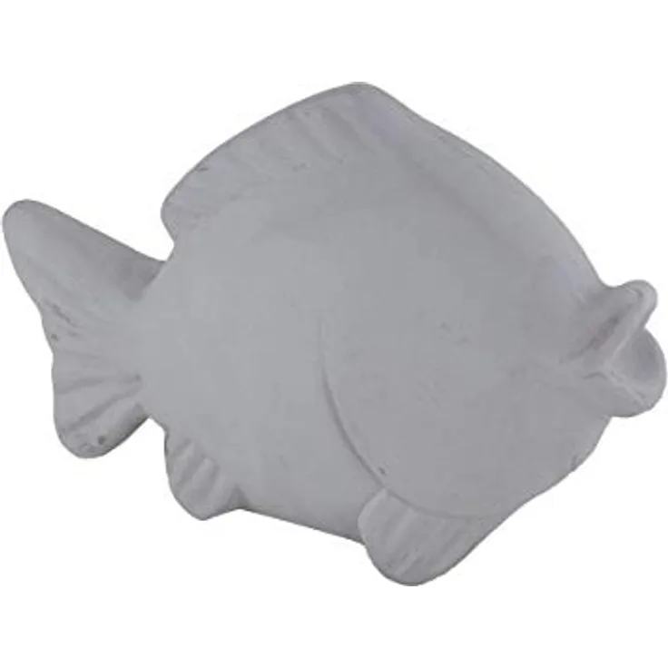 Figur Fisch stehend 22x14cm Beton maritime Dekoration Fischfigur Dekofigur