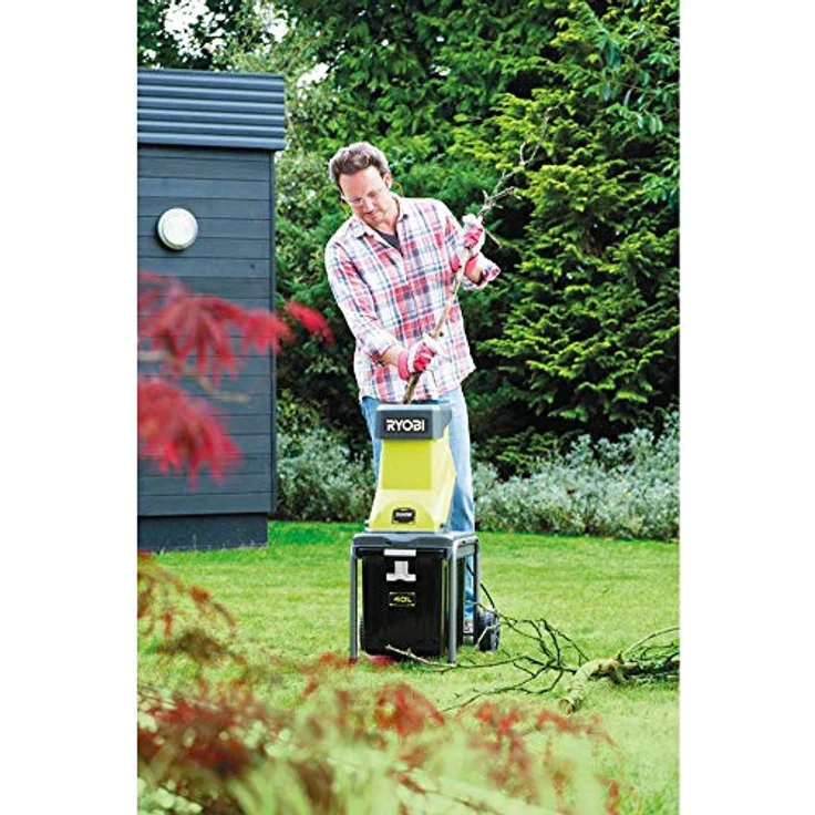 Gartenhäcksler Elektro-Häcksler RSH2545B Stopfer 2500 W 40 l Fangbox Leistung 2 500 W Messer 13 kg – Bild 3
