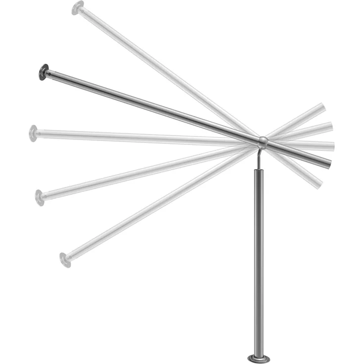 monzana Eingangsgeländer 100cm Treppengeländer Innen und Außen Handlauf 	Material: gebürsteter Edelstahl (pflegeleicht)	Höhe: 90 cm	Wandstärke: 1,2 mm	Durchmesser Handlauf + Standrohr: 42mm
