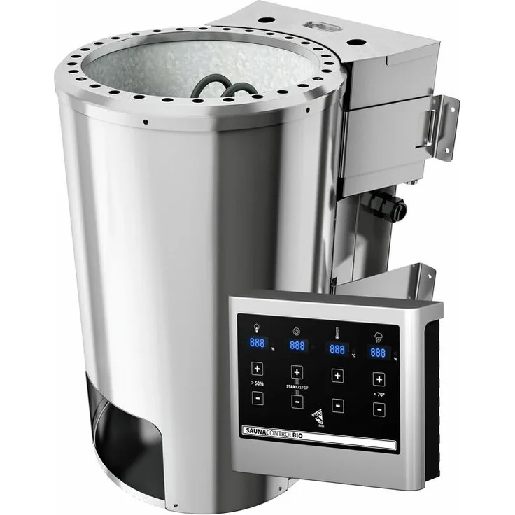 Karibu Saunaofen 3,6 kW PnP Bio Set mit Steinen und Steuerung Easy
